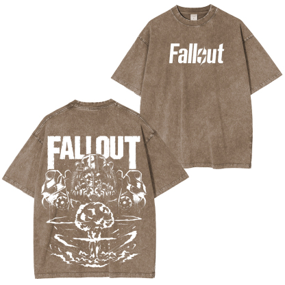 Fallout Printed Unisex Washed T-Shirt