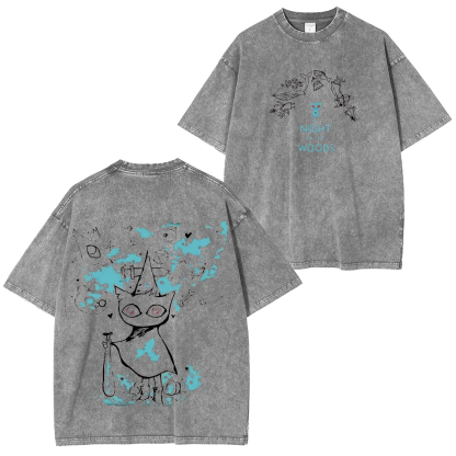 Night in the Woods Printed Unisex Oversized T-Shirt