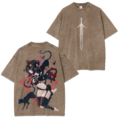 Zenless Zone Zero Printed Unisex Washed T-Shirt