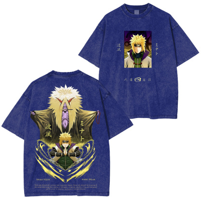 Naruto Minato Namikaze Unisex Washed T-Shirt