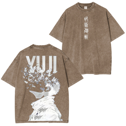 Jujutsu kaisen Yuji Itadori  Unisex Washed T-Shirt