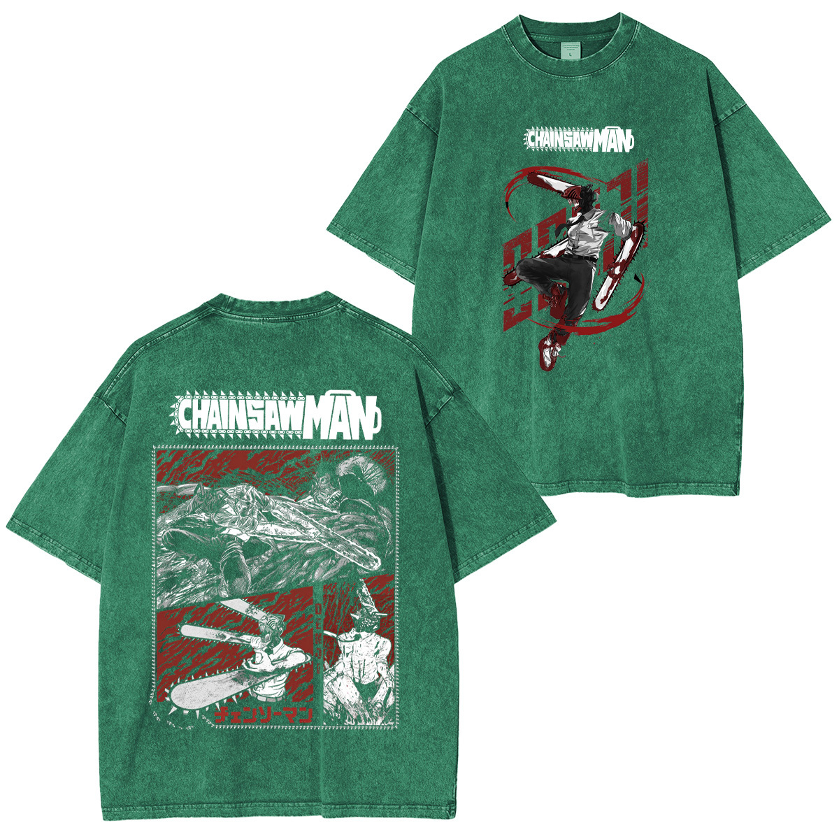 Chainsaw Man Unisex Washed T-Shirt