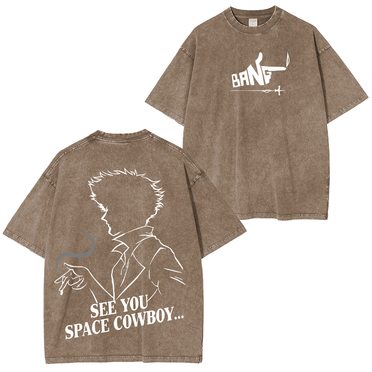 Cowboy Bebop Printed Unisex Washed T-Shirt