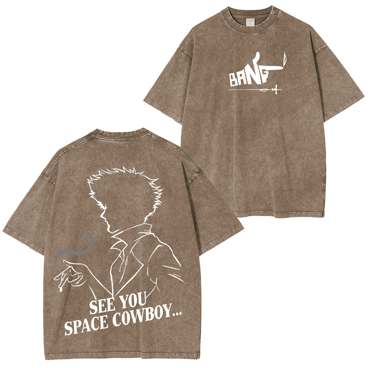 Cowboy Bebop Printed Unisex Washed T-Shirt