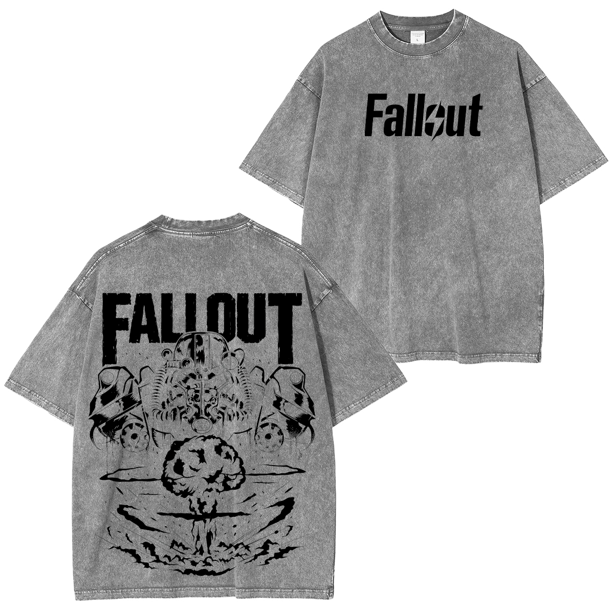 Fallout Printed Unisex Washed T-Shirt