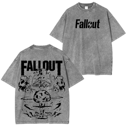 Fallout Printed Unisex Washed T-Shirt