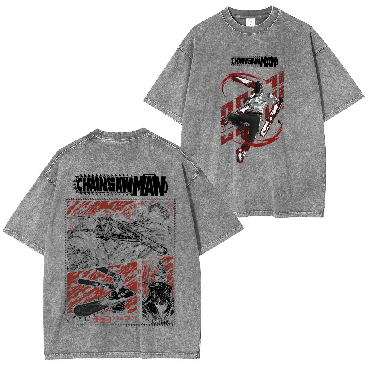 Chainsaw Man Unisex Washed T-Shirt