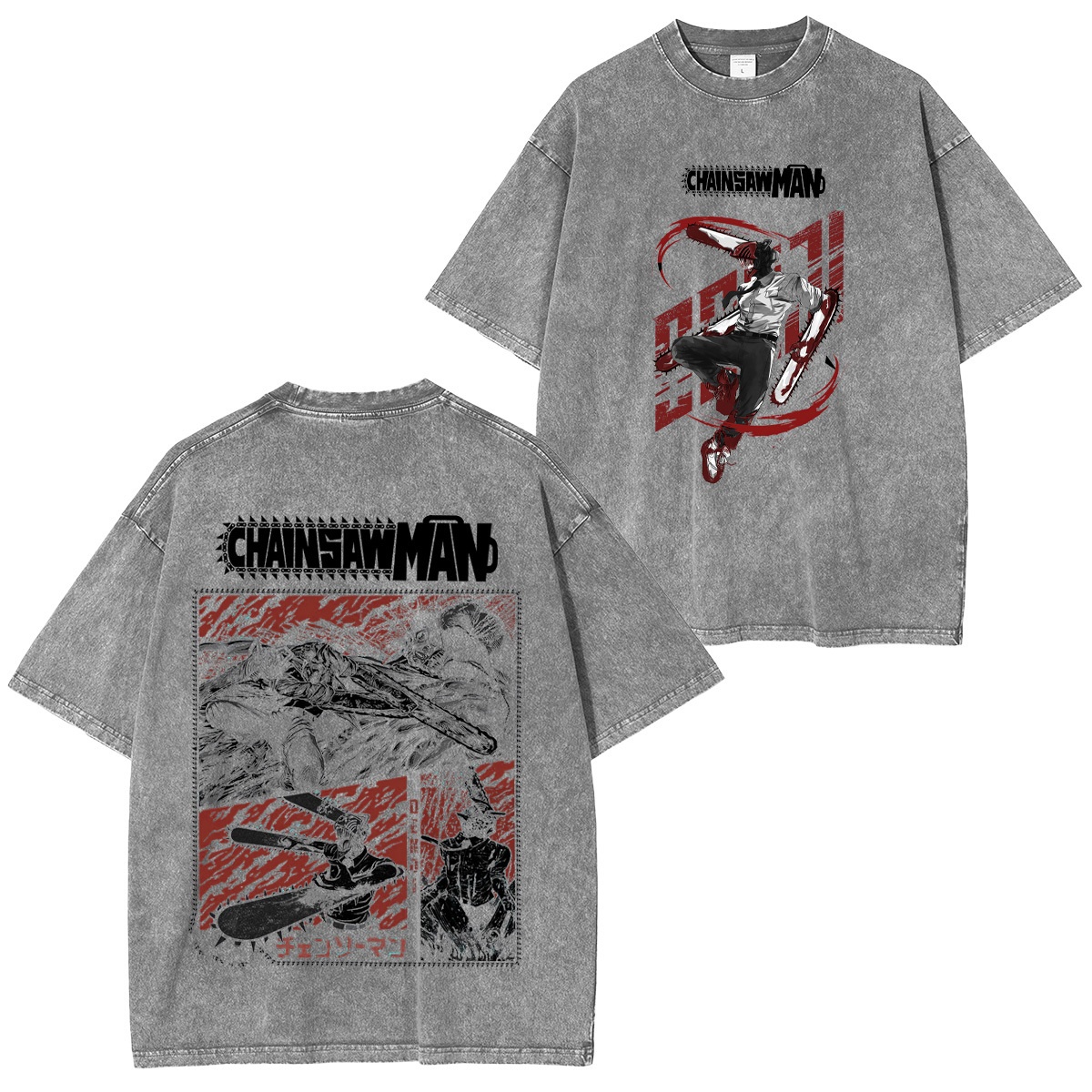 Chainsaw Man Unisex Washed T-Shirt