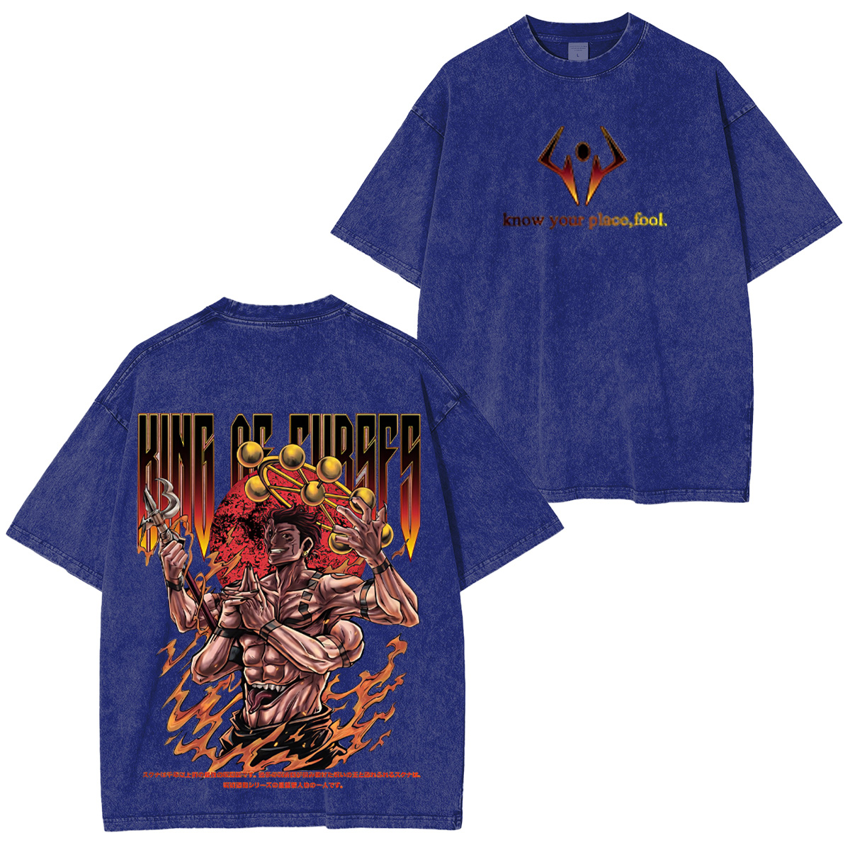 Jujutsu Kaisen Know Your Place, Fool Unisex Washed T-Shirt