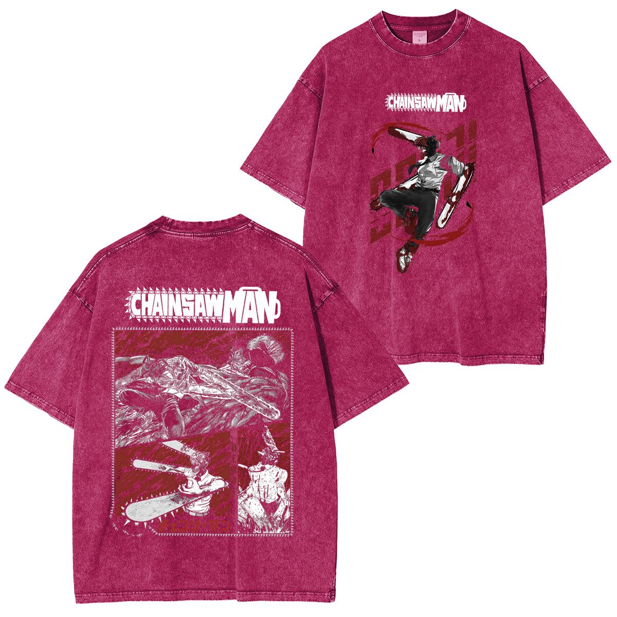 Chainsaw Man Unisex Washed T-Shirt