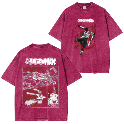 Chainsaw Man Unisex Washed T-Shirt