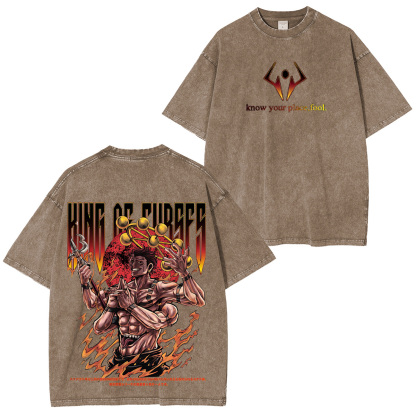 Jujutsu Kaisen Know Your Place, Fool Unisex Washed T-Shirt