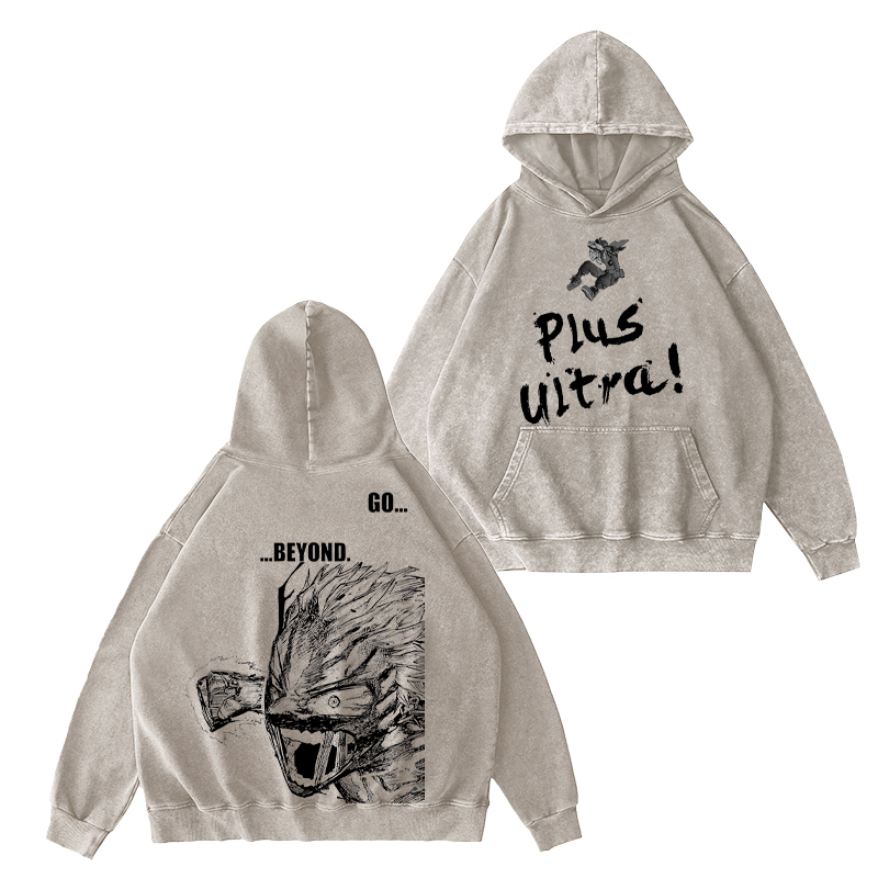 My Hero Academia Plus Ultra Unisex Washed Hoodie