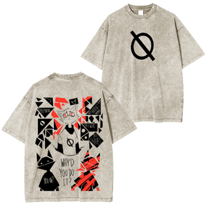 Night in the Woods Printed Unisex Washed T-Shirt