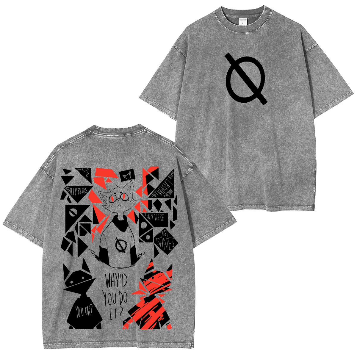 Night in the Woods Printed Unisex Washed T-Shirt