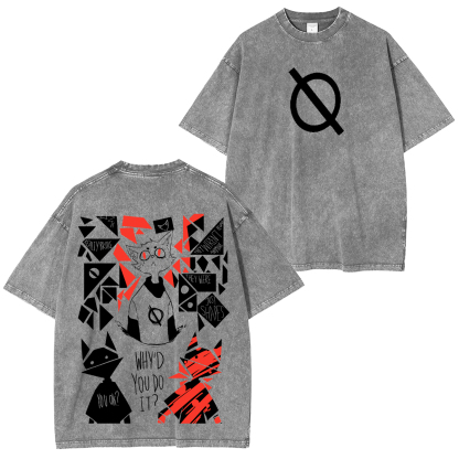 Night in the Woods Printed Unisex Washed T-Shirt