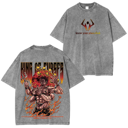 Jujutsu Kaisen Know Your Place, Fool Unisex Washed T-Shirt