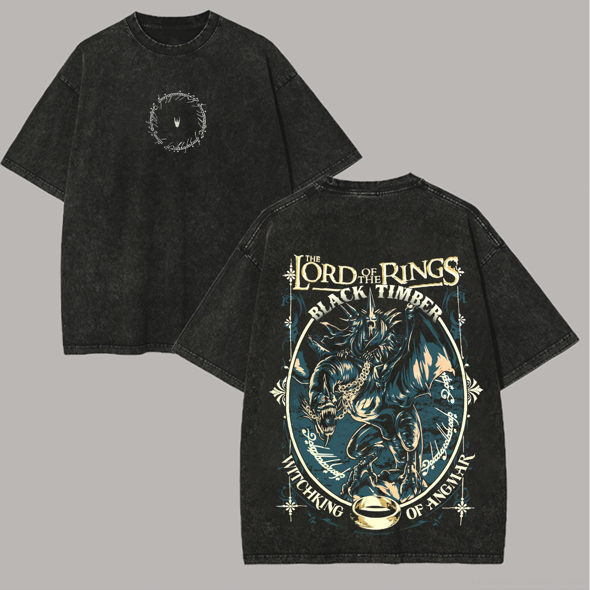 The Lord Of The Rings Unisex Washed T-Shirt