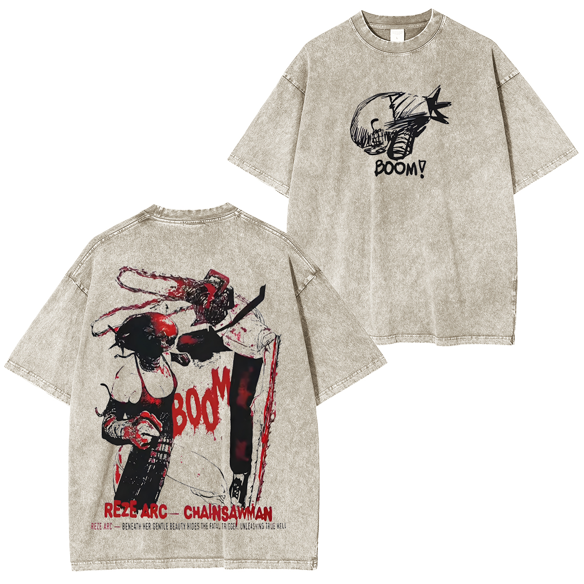 Chainsaw Man Unisex Washed T-Shirt