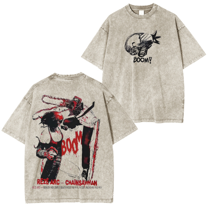Chainsaw Man Unisex Washed T-Shirt