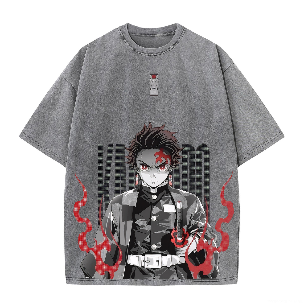 Demon Slayer Tanjiro Kamado Unisex Washed T-Shirt