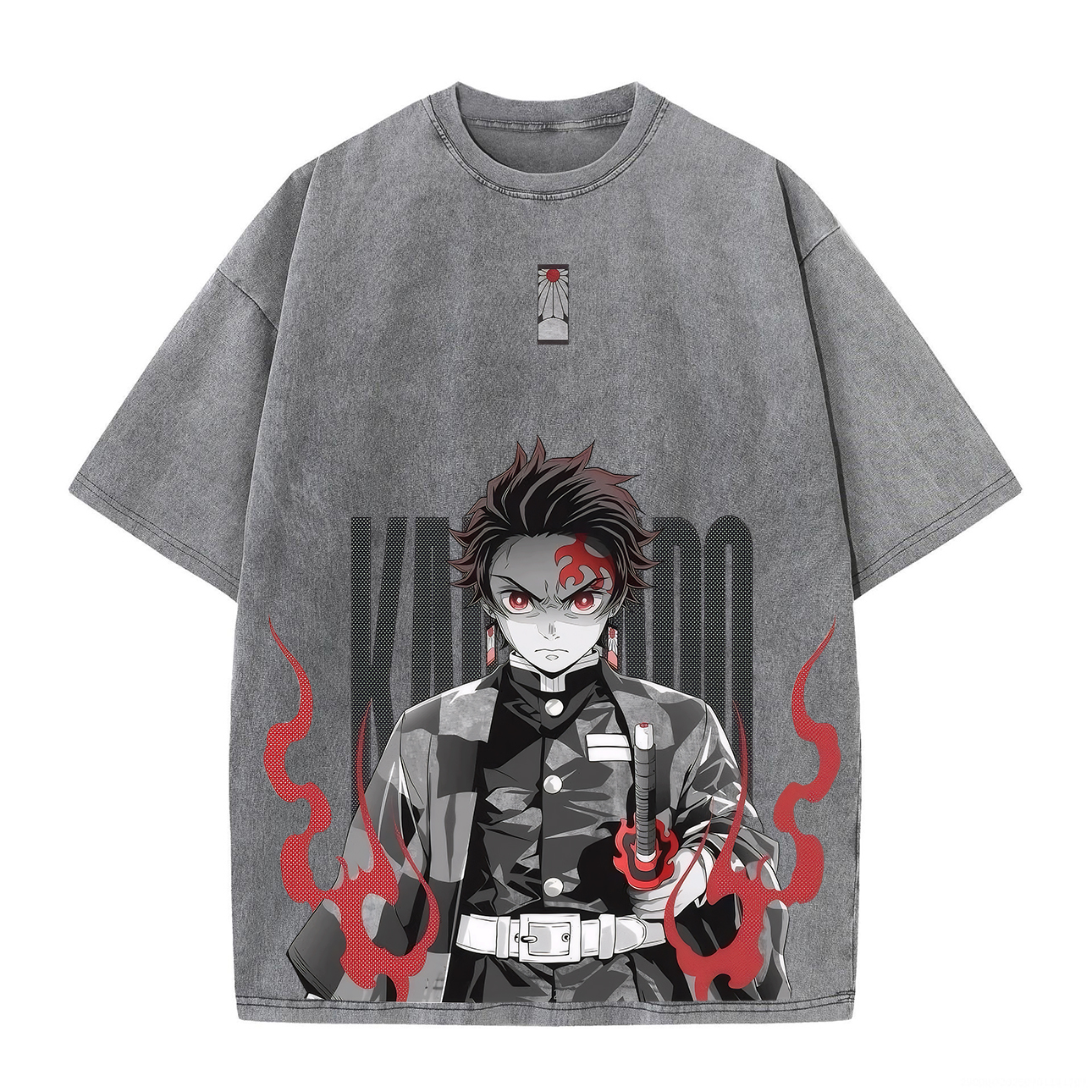 Demon Slayer Tanjiro Kamado Unisex Washed T-Shirt