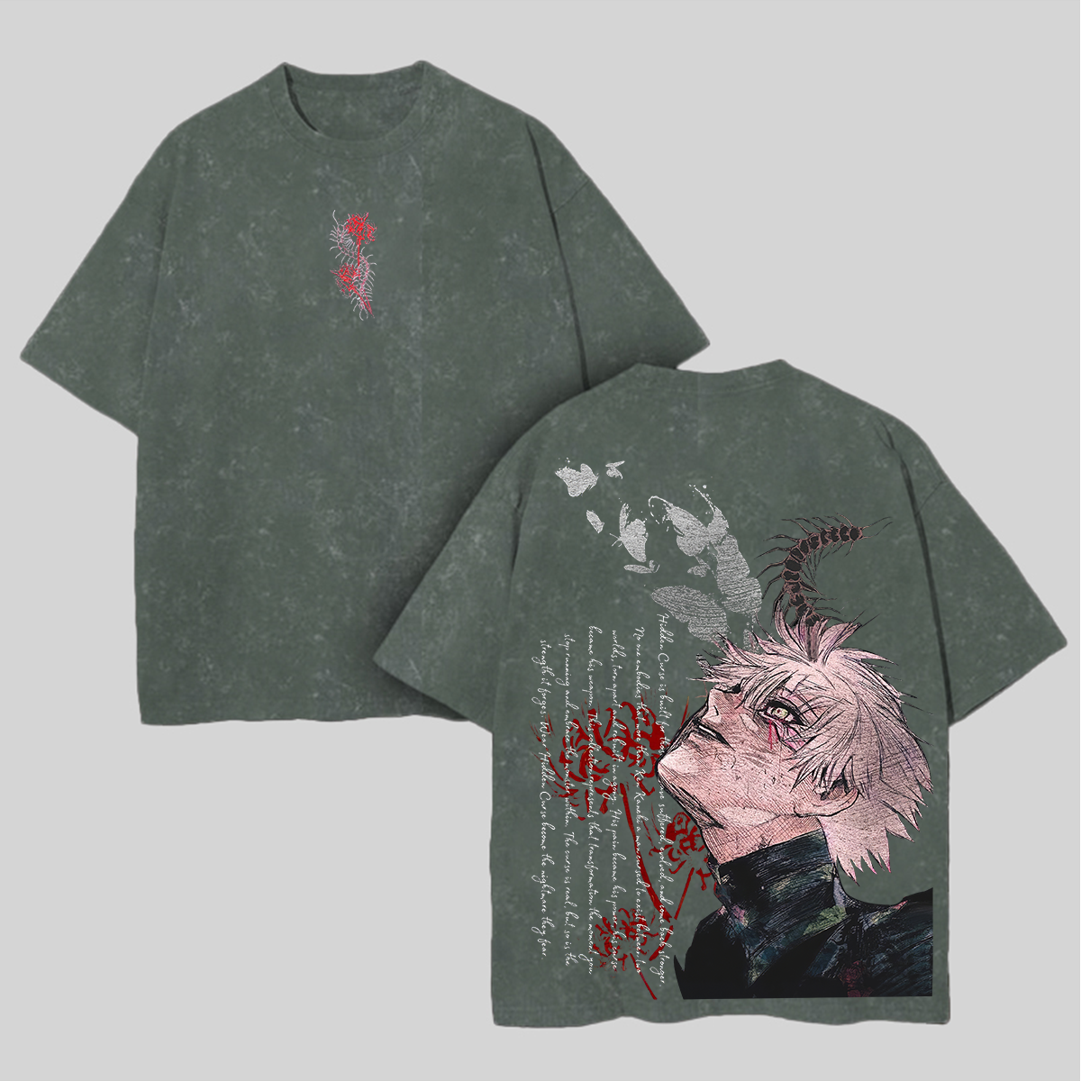 Tokyo Ghoul Printed Unisex Washed T-Shirt