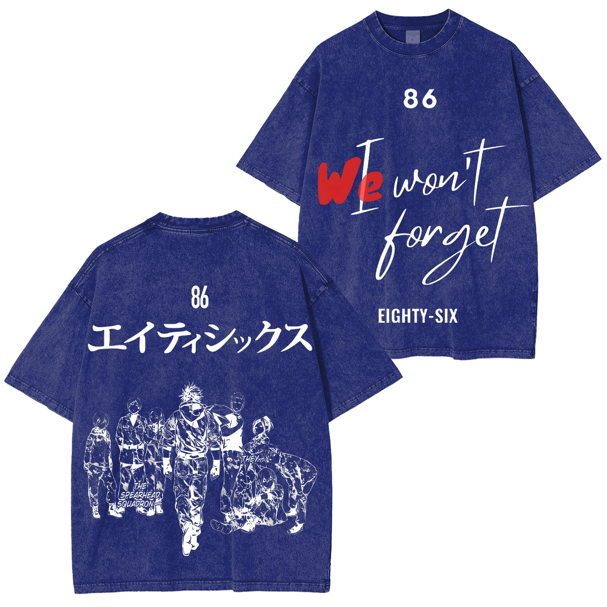 86 Eighty-Six Printed Unisex Washed T-Shirt