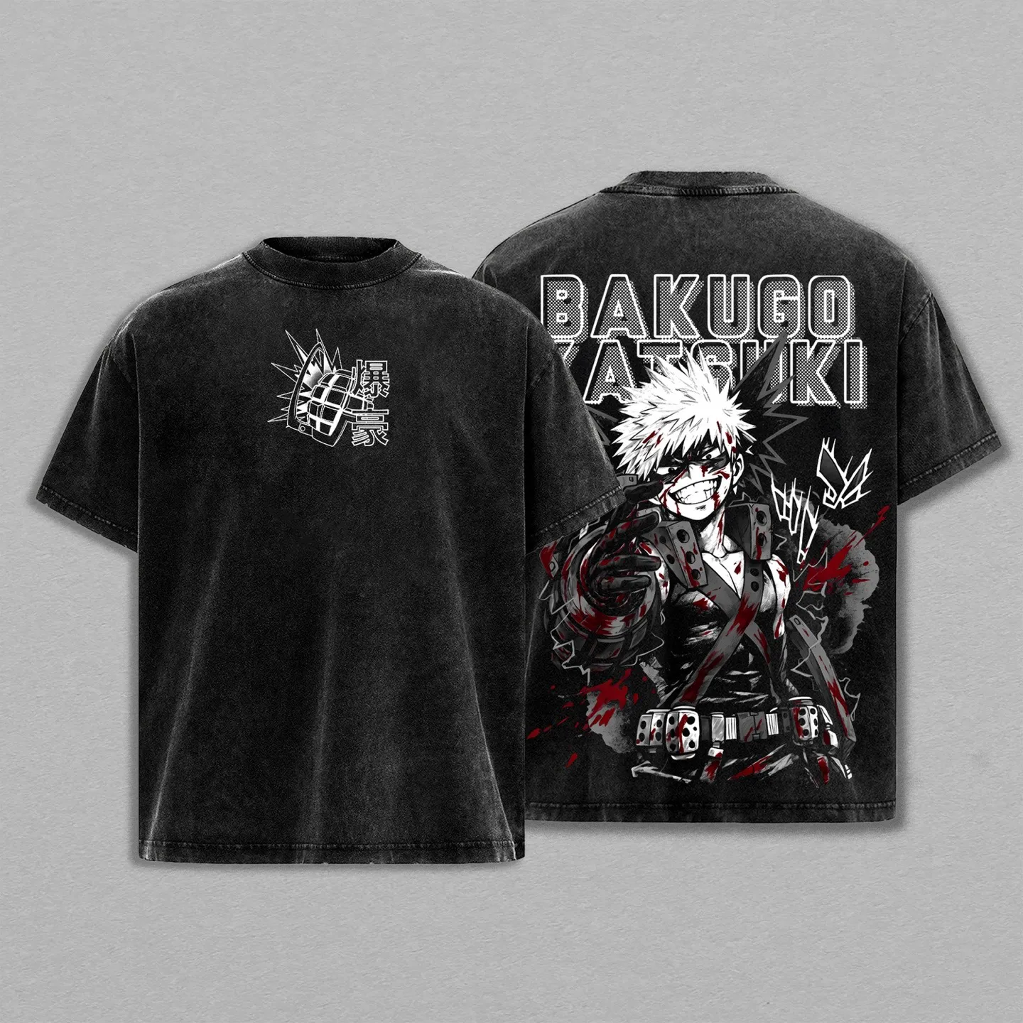 My Hero Academia Bakugo Katsuki Unisex Washed T-Shirt