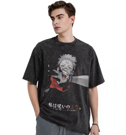 Jujutsu Kaisen Ryomen Sukuna Printed Men's T-shirt