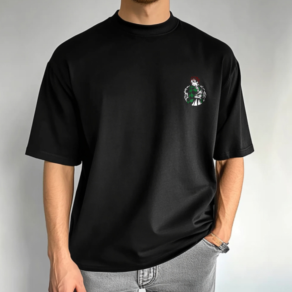 Demon Slayer Kamado Tanjirou Printed Men's T-shirt