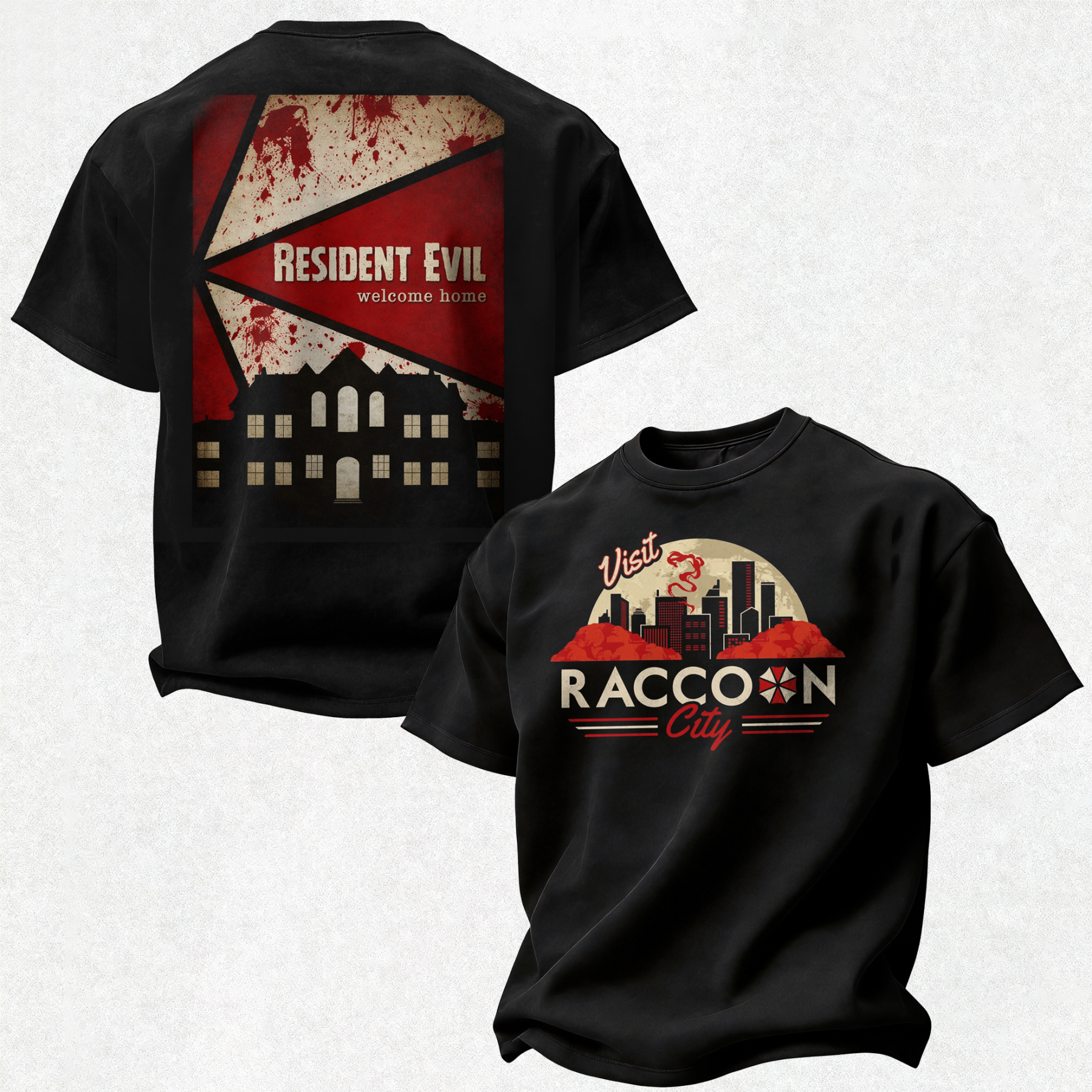 Resident Evil Printed Oversized Unisex T-shirt