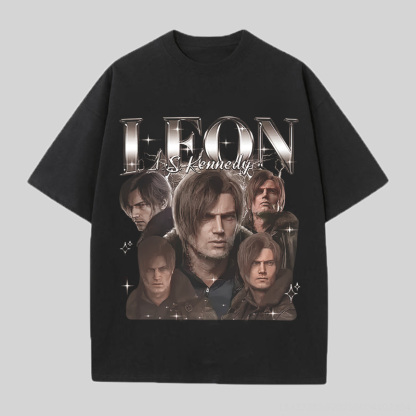 Resident Evil Leon S. Kennedy Printed Unisex Oversized T-shirt