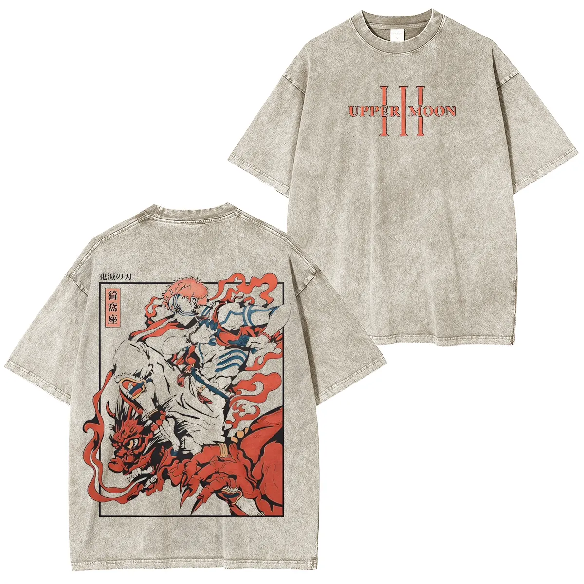 Demon Slayer Akaza Unisex Washed T-Shirt