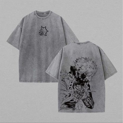 Katsuki Bakugo Printed Unisex Washed T-Shirt