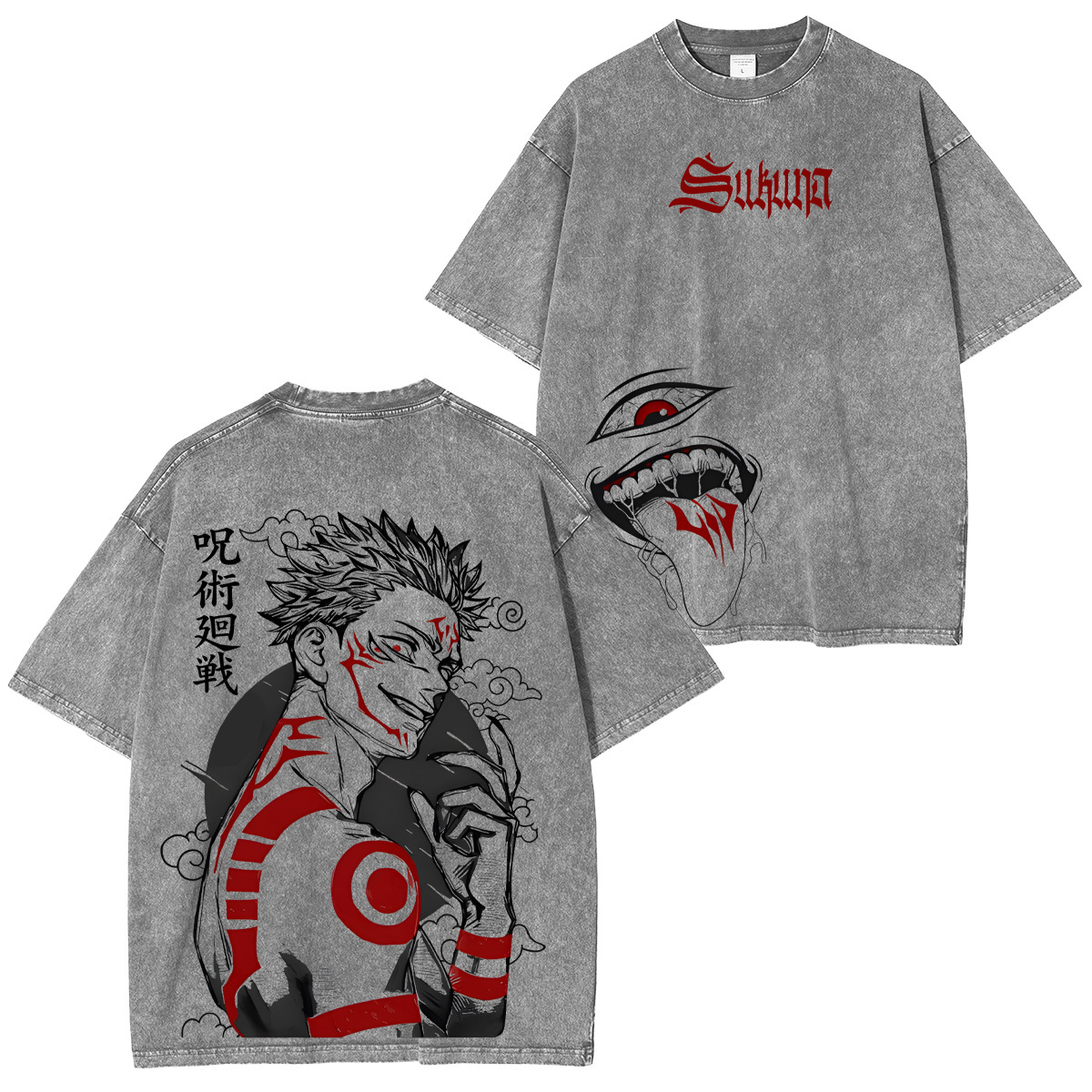 Jujutsu Kaisen Ryomen Sukuna Unisex Washed T-Shirt