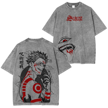 Jujutsu Kaisen Ryomen Sukuna Unisex Washed T-Shirt