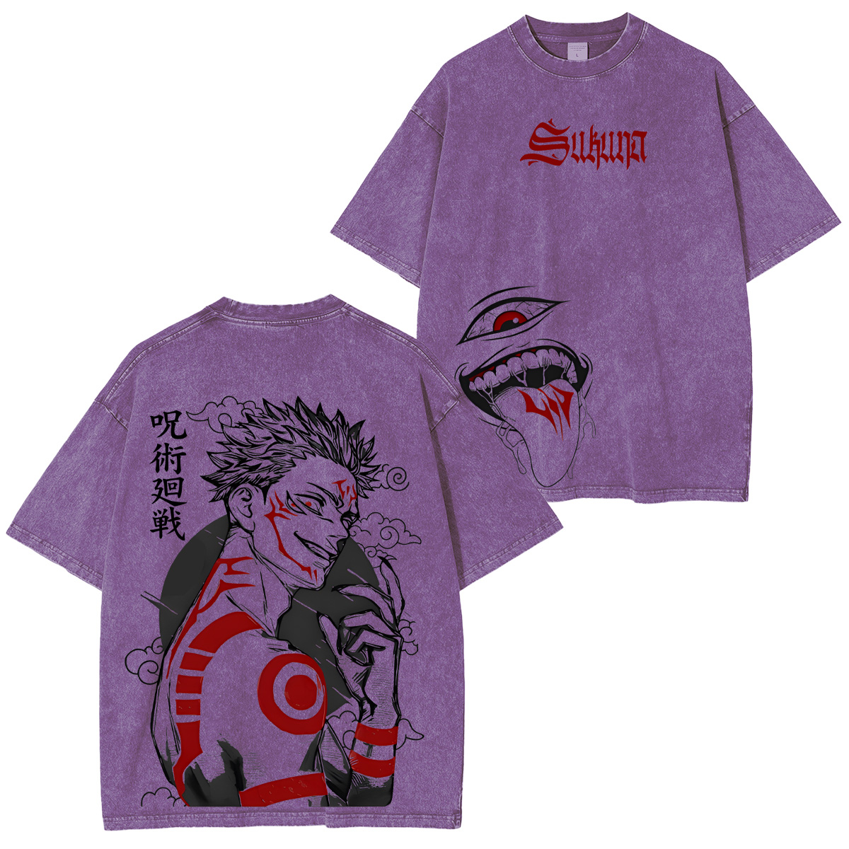 Jujutsu Kaisen Ryomen Sukuna Unisex Washed T-Shirt