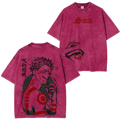 Jujutsu Kaisen Ryomen Sukuna Unisex Washed T-Shirt