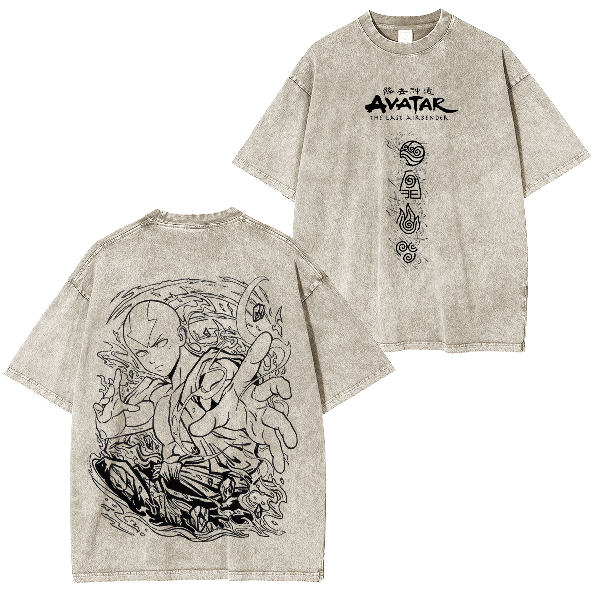Avatar: The Last Airbender Unisex Washed T-Shirt