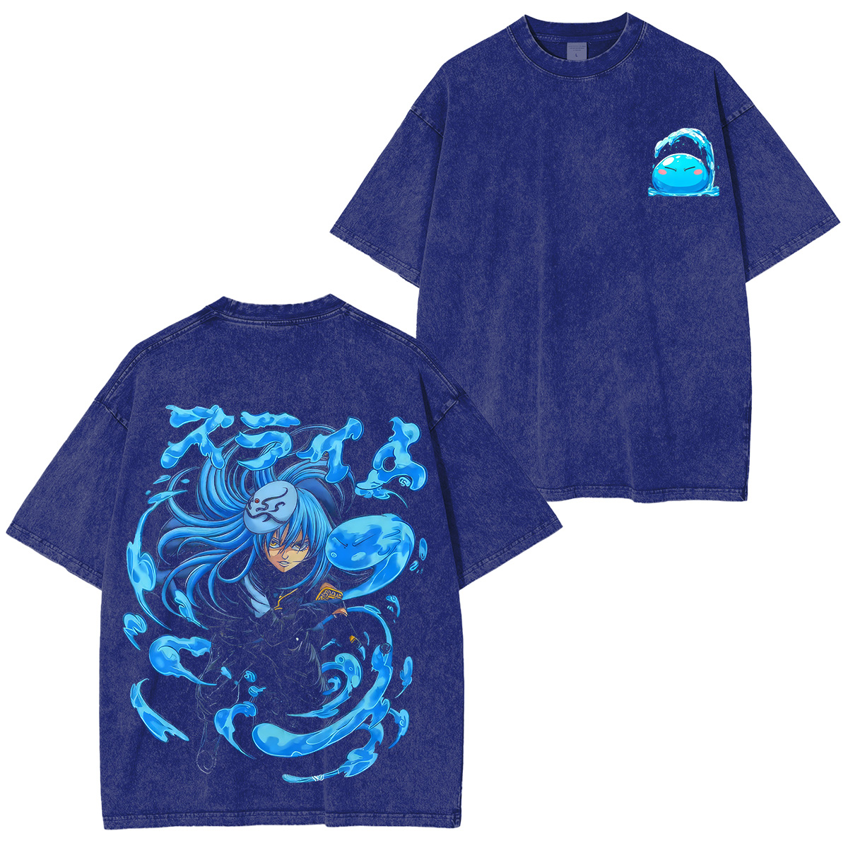 That Time I Got Reincarnated as a Slime Rimuru Tempest Printed Unisex Washed T-Shirt