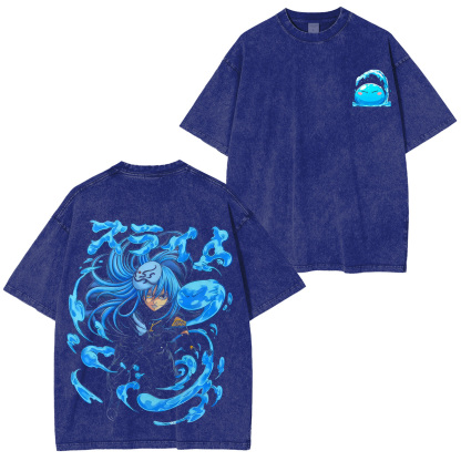 That Time I Got Reincarnated as a Slime Rimuru Tempest Printed Unisex Washed T-Shirt