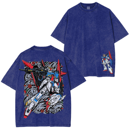 Zeta Gundam Unisex Washed T-Shirt