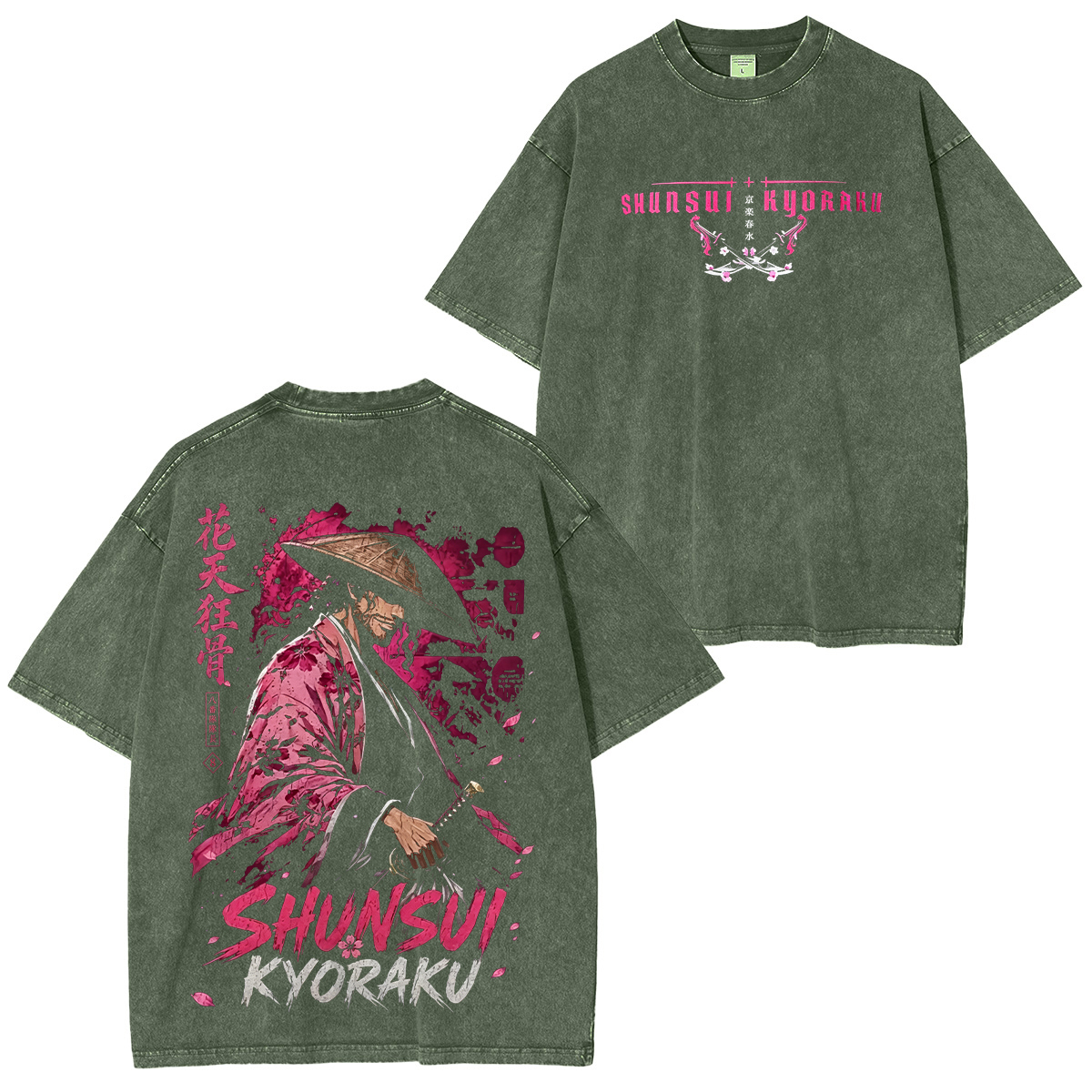Bleach Shunsui Kyoraku Printed Unisex Oversized T-Shirt