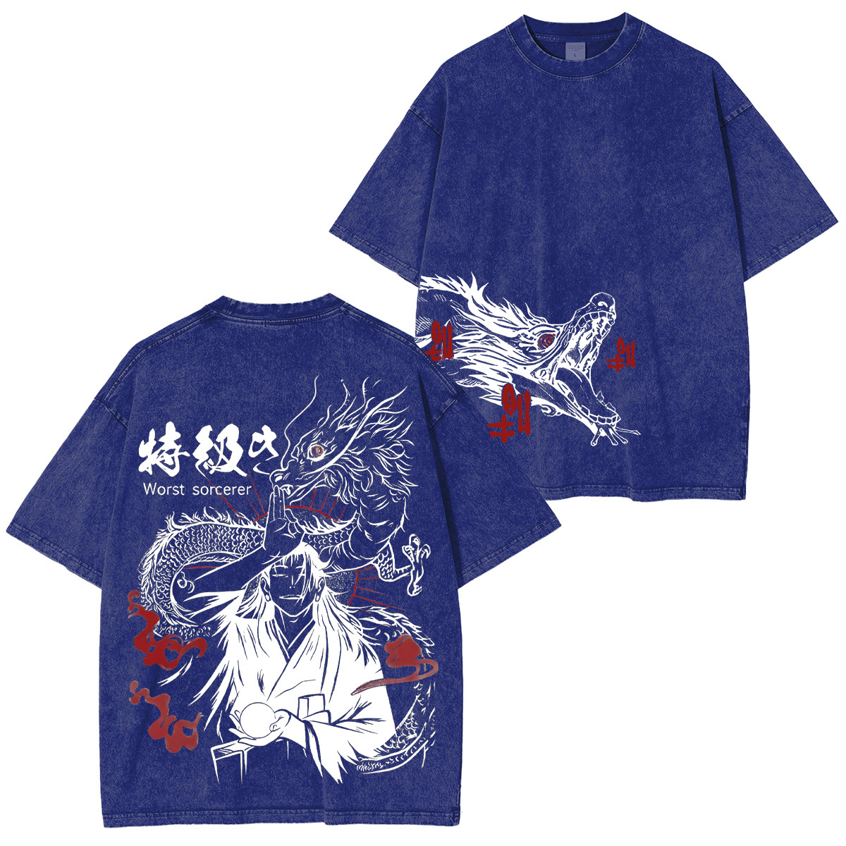 Jujutsu Kaisen Suguru Geto Printed Unisex Washed T-Shirt