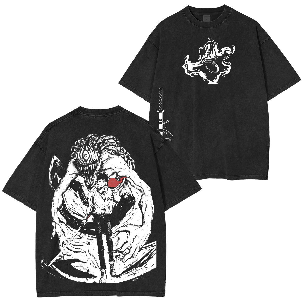 Jujutsu Kaisen Yuta Okkotsu Printed Unisex Washed T-Shirt