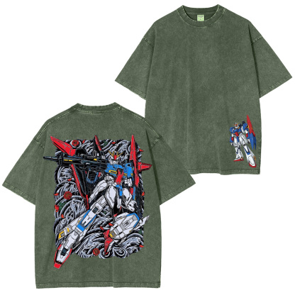 Zeta Gundam Unisex Washed T-Shirt