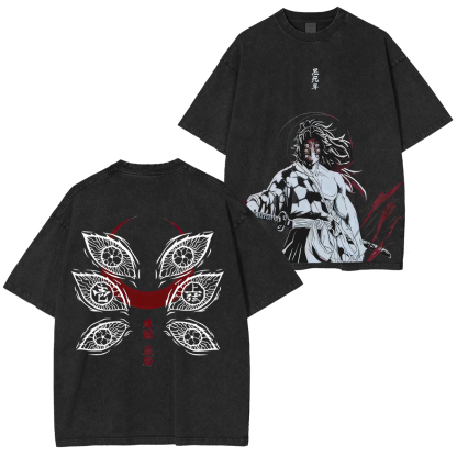 Demon Slayer Kokushibo Unisex Washed T-Shirt
