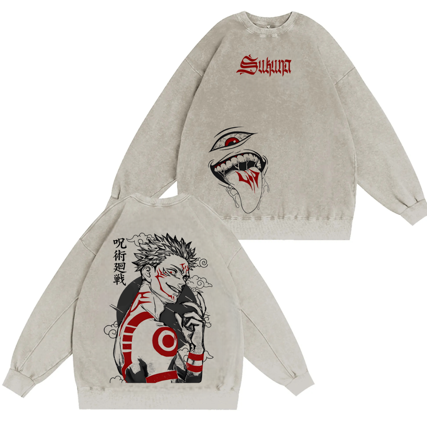 Jujutsu Kaisen Ryomen Sukuna Unisex Washed T-Shirt