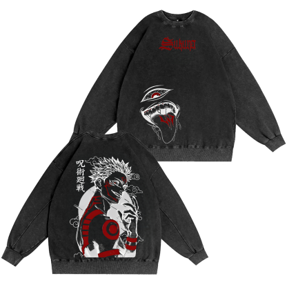 Jujutsu Kaisen Ryomen Sukuna Unisex Washed T-Shirt